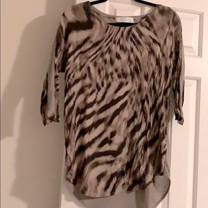 Tiger print blouse